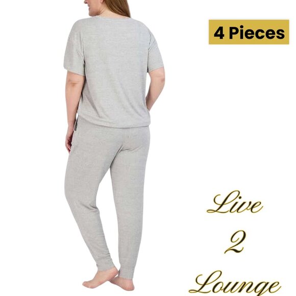 Live2Lounge | Ladies' 4 Piece Essentials Lounge Set | Heather Gray | XXL | NWOT - Picture 6 of 8